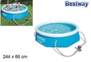 Piscina hinchable aro Fast Set 244 cm