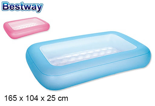 [203045] Rectangular inflatable pool box bw 165x104 cm