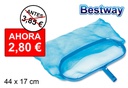 Red oval limpia piscinas blister bw 44x17 cm