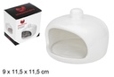 White ceramic scrubber holder