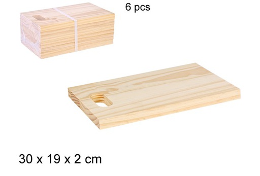 [105270] Tábua de corte de madeira 30x19 cm