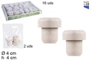 Pack 2 tapones plástico