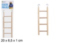 Escalera madera para jaula 20x6,5 cm