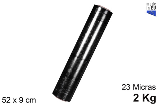 [106152] Black stretch film 23 microns 2 kg