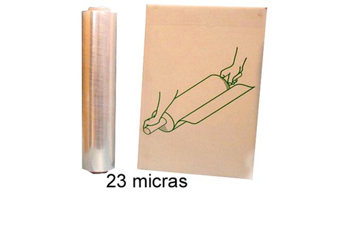 [106154] Film étirable transparent 23 microns 2 kg