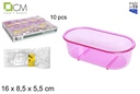Bañera pájaro transparente/rosa translucido