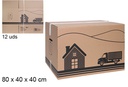 Caja de cartón multiusos 80x40x40 cm