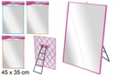 Espejo rectangular con soporte 45x35 cm