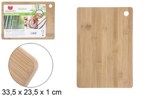 [104805] Tábua de corte multiuso bambu 33,5x23,5 cm