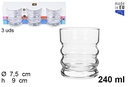 Vaso cristal whisky twist 240 ml