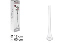 Florero cristal lungo natural base redonda 60 cm