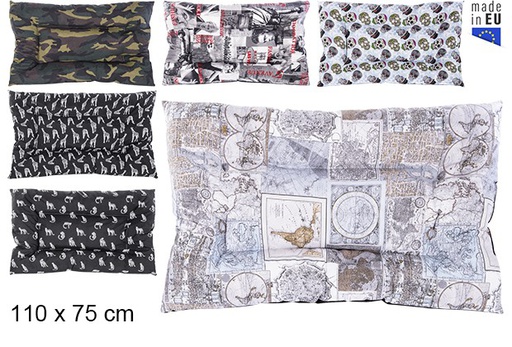 [103194] Rectangular pet cushion decorated 110x75 cm