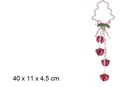 Pendentif cloche rouge 4,5 cm