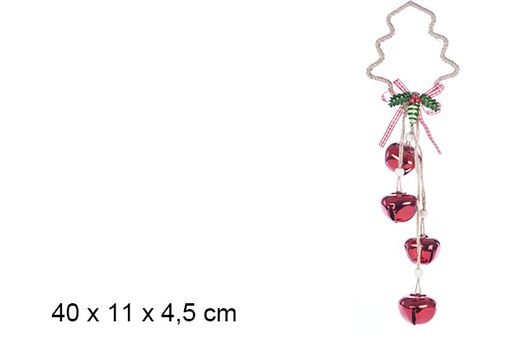 [107111] Ciondolo campanella rossa 4,5 cm