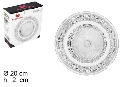 [105420] Plato cristal Phoenix 20 cm