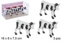 Pack 3 vacas infantil resina