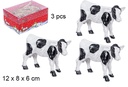 Pack 3 vacas resina caja tapa PVC