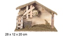 Cabaña madera 28x12x20 cm