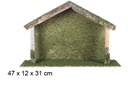 Cabaña madera 47x12x31 cm