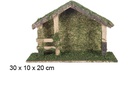 Cabaña madera 30x10x20 cm