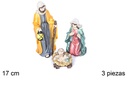 Pack 3 piezas Nacimiento resina 17 cm