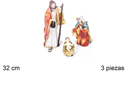 [106384] Nacimiento 3 piezas 32 cm