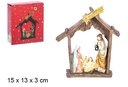 Portal Nacimiento 3 figuras 15 cm