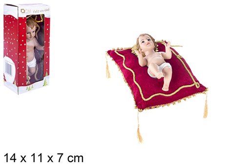 [106397] Enfant Jésus avec coussin 12,5cm