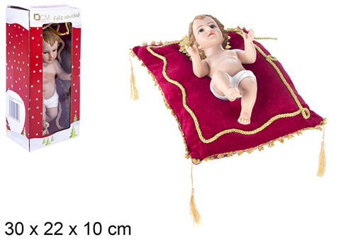 [106399] Niño jesus con cojin 26cm