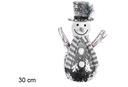 Boneco de neve brilhante de Natal 30 cm
