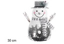 Boneco de neve brilhante de Natal 30 cm