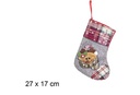 Calcetín decorado Navidad 27x17 cm