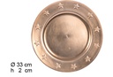 Sottopiatto con stelle bronzo lucido 33 cm