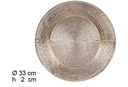 Bajo plato griego oro brillo 33 cm