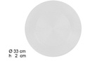 Bajo plato griego blanco 33 cm 