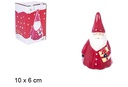 Cloche de Noël Père Noël en céramique 10 cm