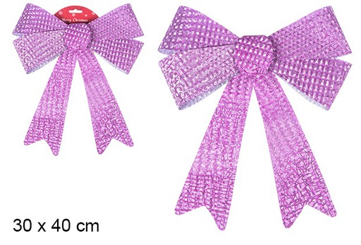 [107016] Lazo navidad laser fucsia 30x40cm