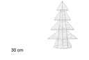 Árbol Navidad brillante blanco 30 cm