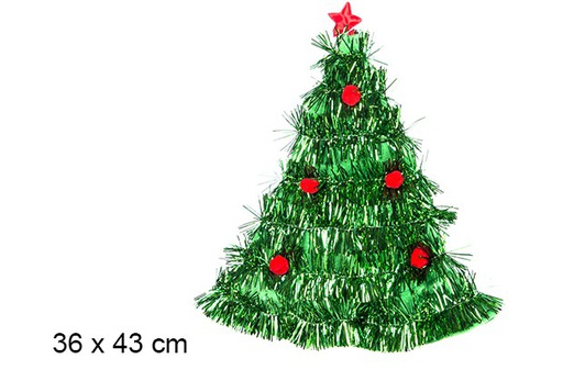 [107412] Chapéu árvore de Natal 36x43 cm