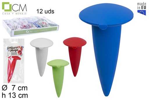 [106118] BEACH ASHTRAY ASSORTED COLORS