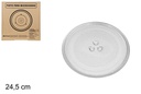 Plato cristal microondas 24,5 cm