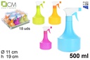 Botella plástico con pulverizador colores surtidos 500 ml