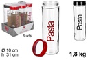 Bote cristal decorado pasta 1,8 kilos