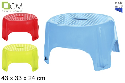 [103049] Step banco plástico colores surtidos 43x33 cm