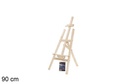 [104830] CHEVALET DE PEINTRE EN BOIS 90CM