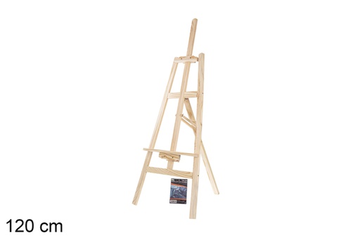 [104831] CHEVALET DE PEINTRE EN BOIS 120CM