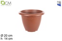 Plastic pot Elsa terracotta 20 cm