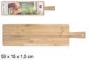 Tabla bambú multifunción con mango 59x15 cm