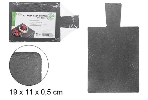 [105295] Slate tray with handle 19x11 cm