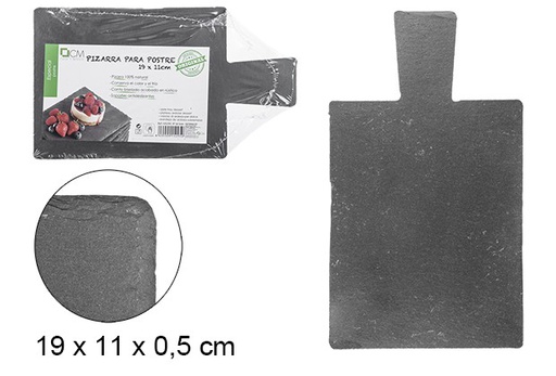 [105295] Vassoio in ardesia con manico 19x11 cm
